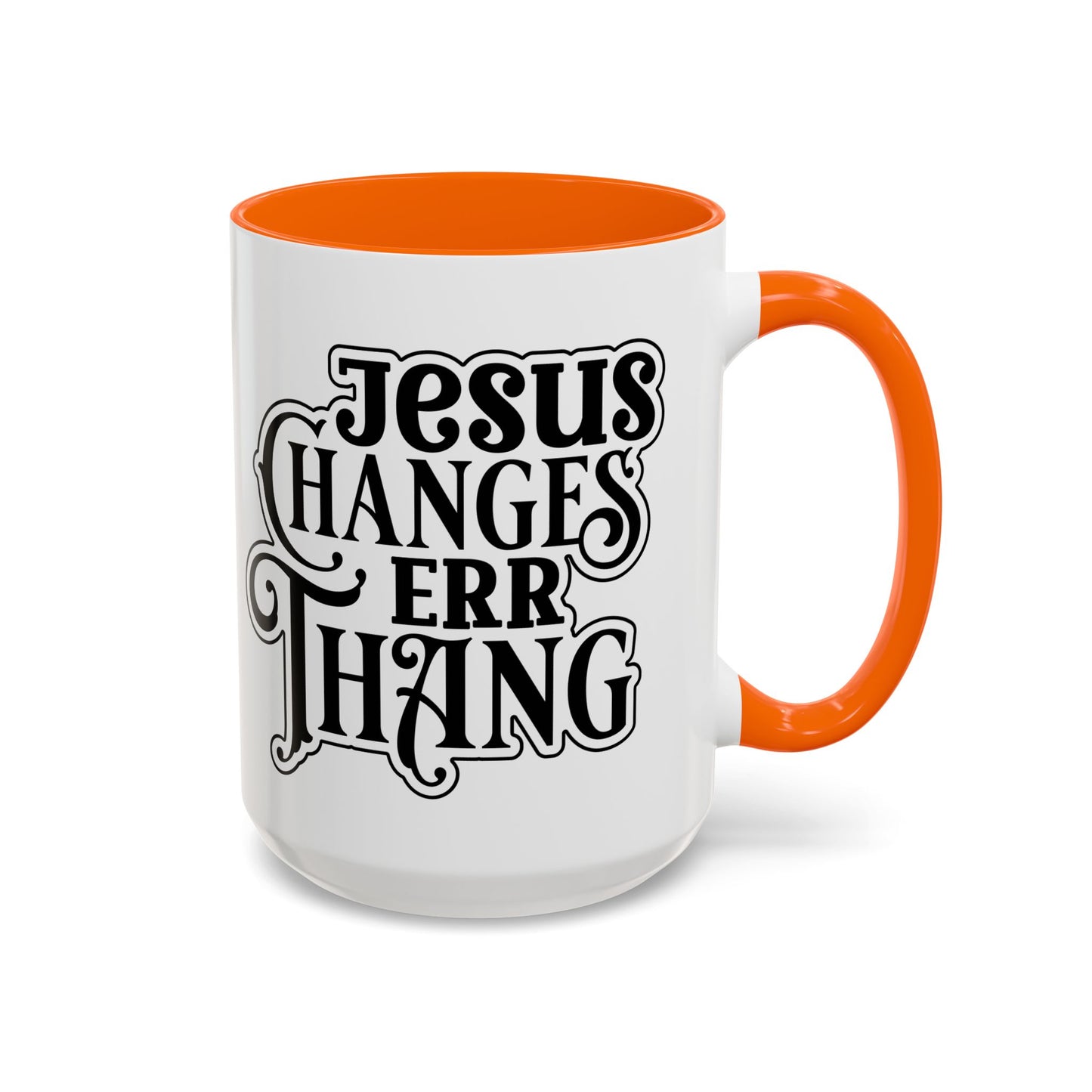 Inspirational Coffee Accent Mug - "He Changes Err Thang" - Perfect for Devotion and Gifts