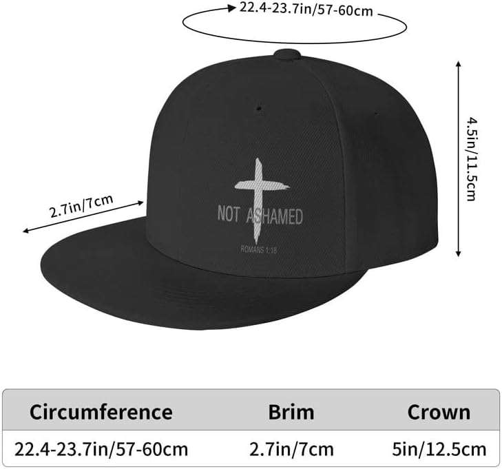 Not Ashamed Of The Cross Christian Hat claimedbygoddesigns