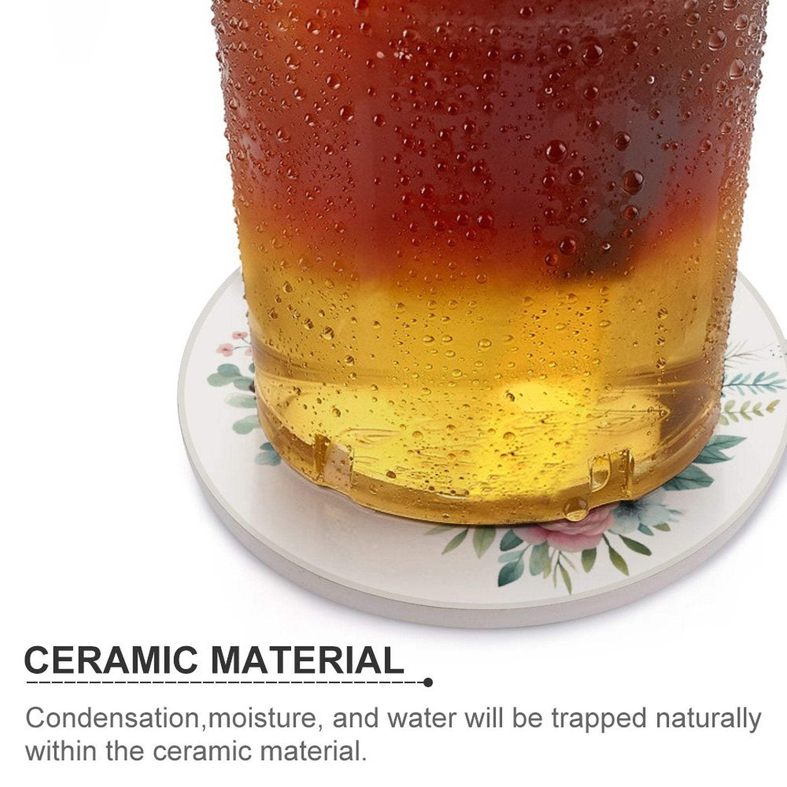 Faith Makes Things Possible Christian Round Ceramic Coaster - ClaimedbyGodDesigns