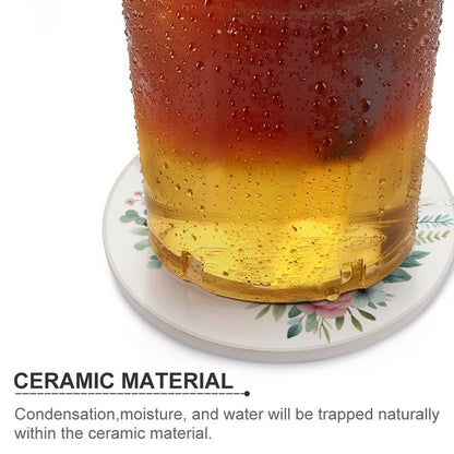 Faith Makes Things Possible Christian Round Ceramic Coaster - ClaimedbyGodDesigns