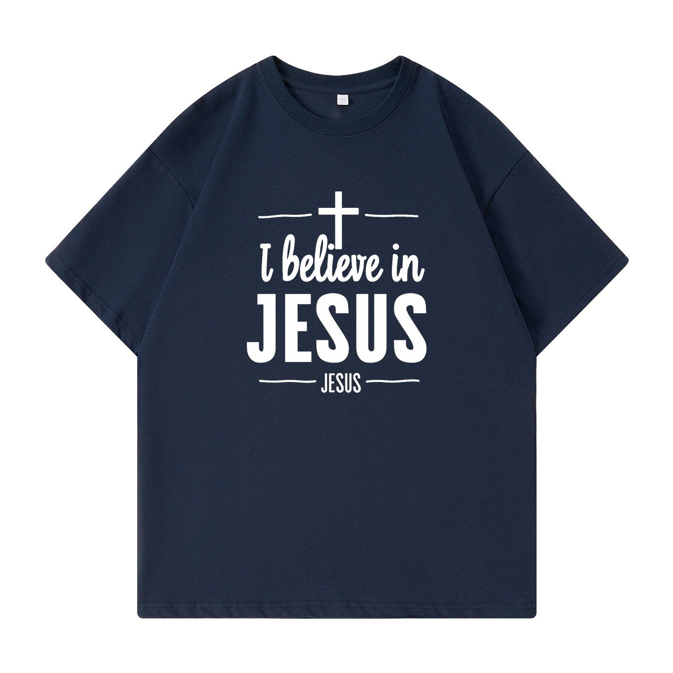 I Believe In Jesus Men's Christian T-shirt claimedbygoddesigns