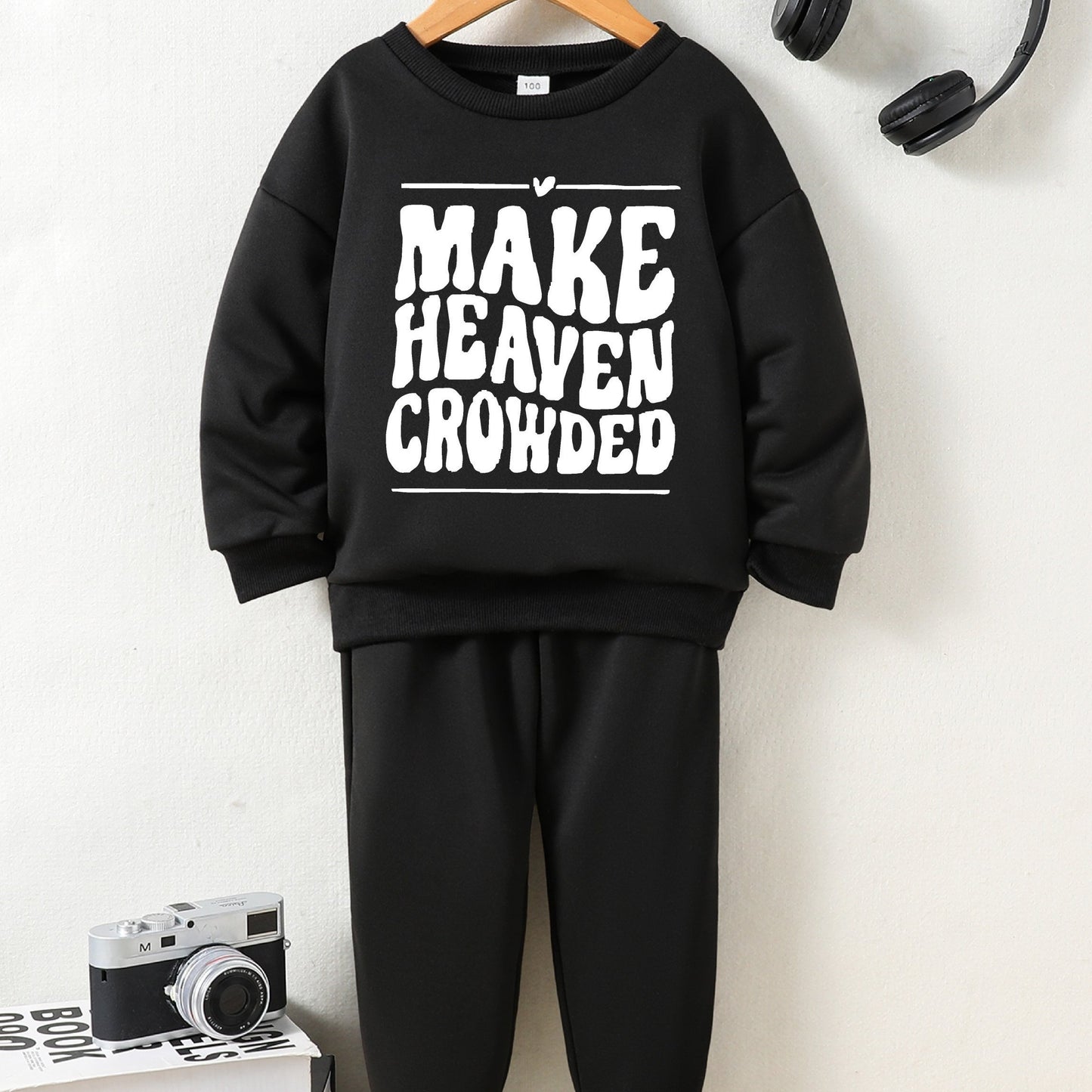 Make Heaven Crowded Youth Christian Casual Outfit claimedbygoddesigns