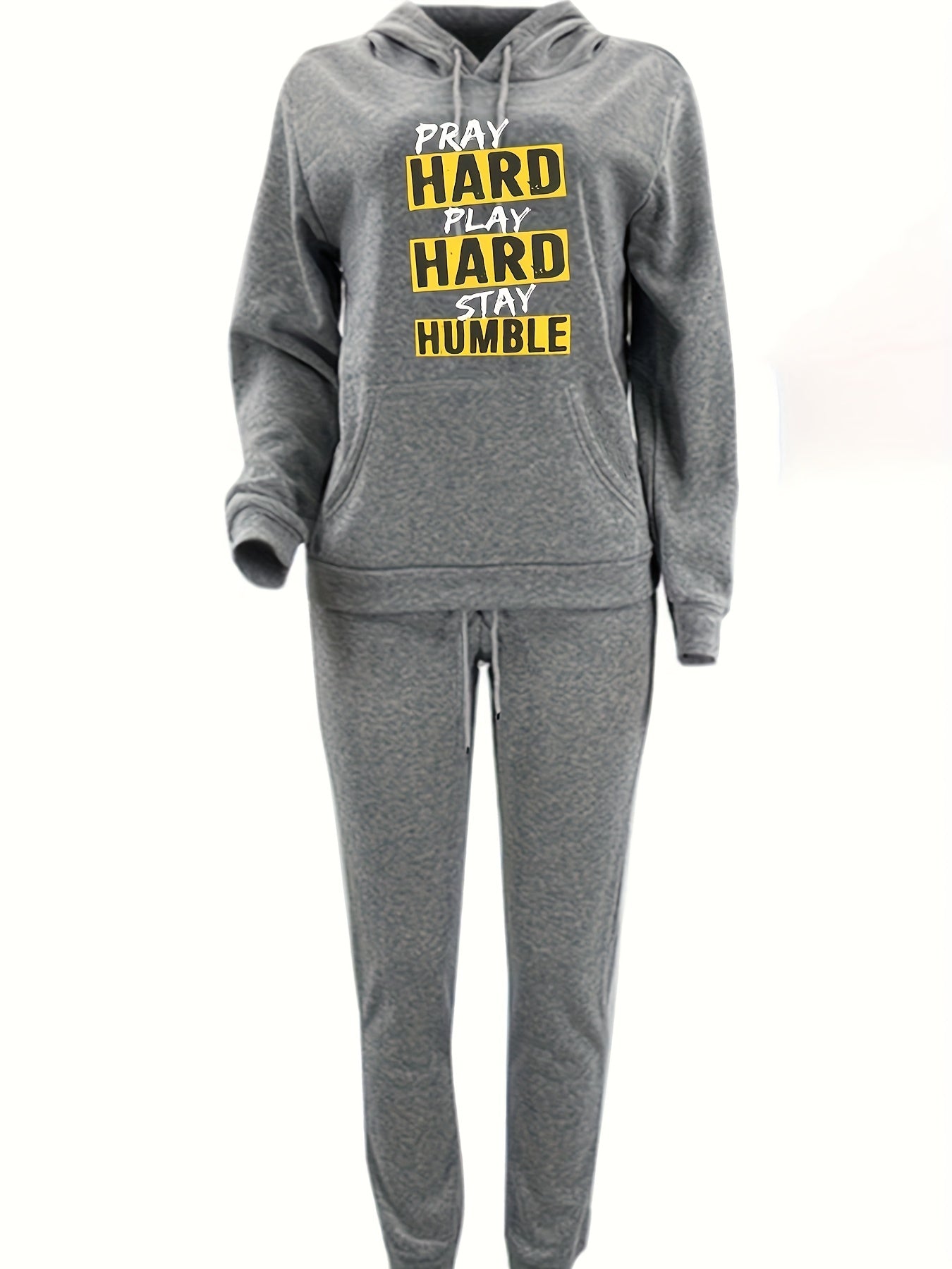 Pray Hard Play Hard Stay Humble Women's Christian Casual Outfit claimedbygoddesigns