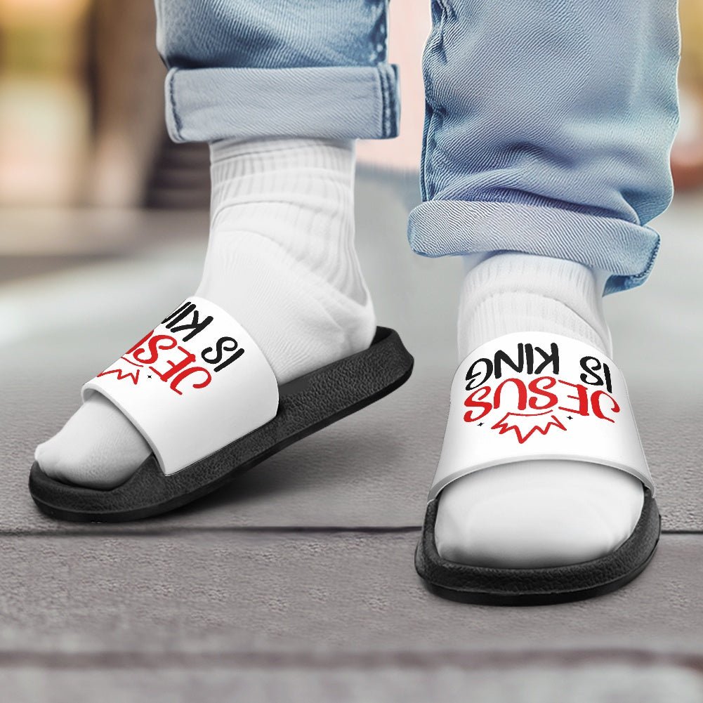 He Is King Christian Children's Sandals - ClaimedbyGodDesigns