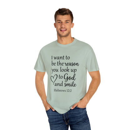 Inspirational Unisex T-Shirt -Smile, Faith-Based Apparel, Religious Gift, Christian Tee, Motivational Shirt, Everyday Wear