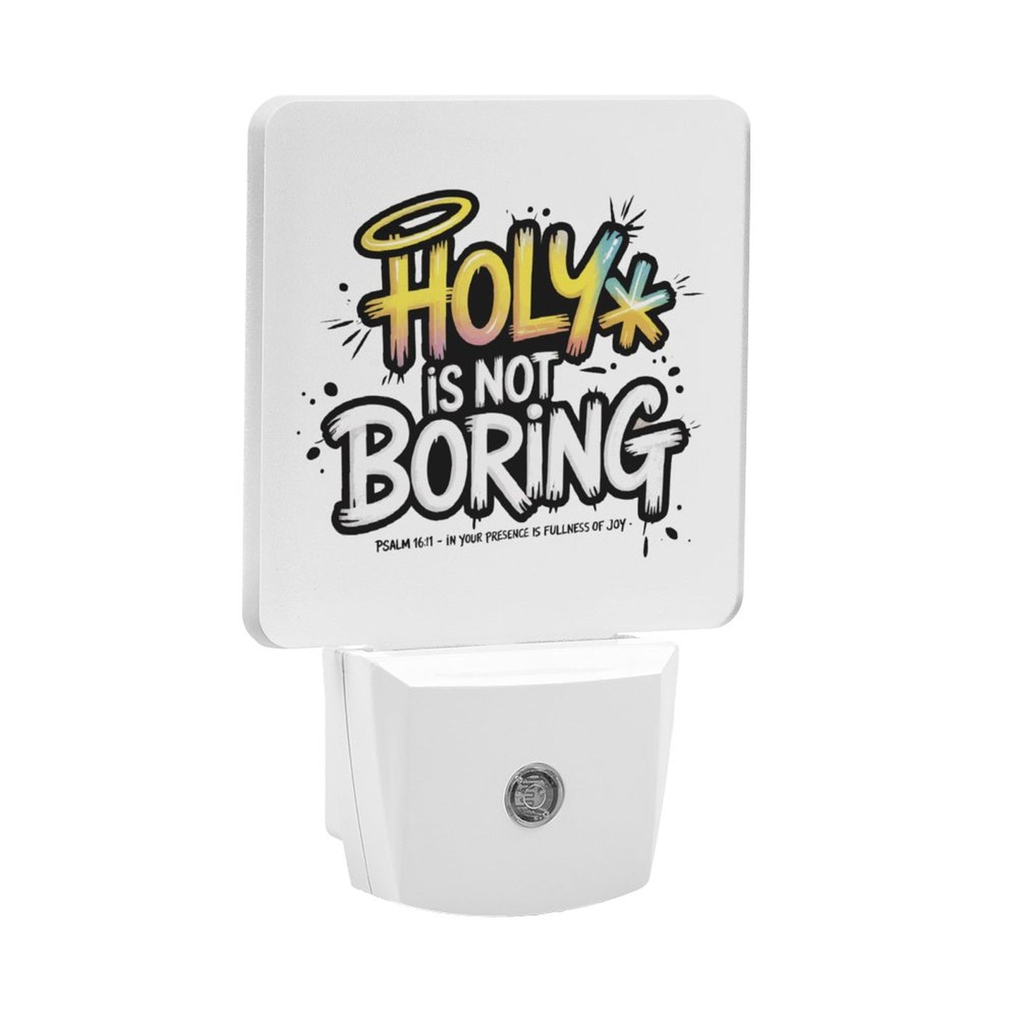 Holy Is Not Boring Christian Night Light For Kids - ClaimedbyGodDesigns