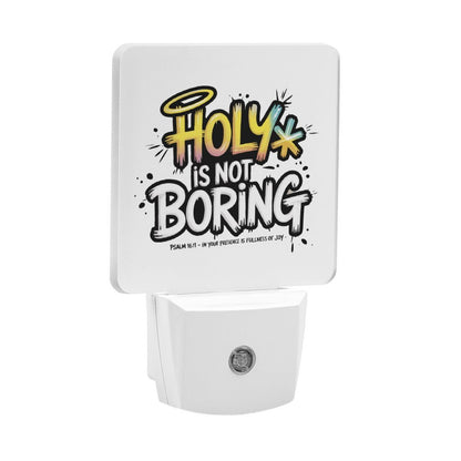 Holy Is Not Boring Christian Night Light For Kids - ClaimedbyGodDesigns