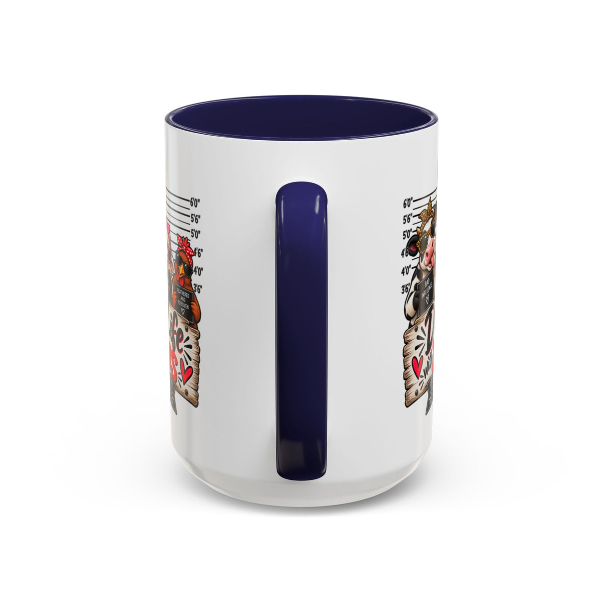 Doin’ Life with Jesus Funny Christian Farm Animal Mugshot Coffee Mug | Philippians 1:6