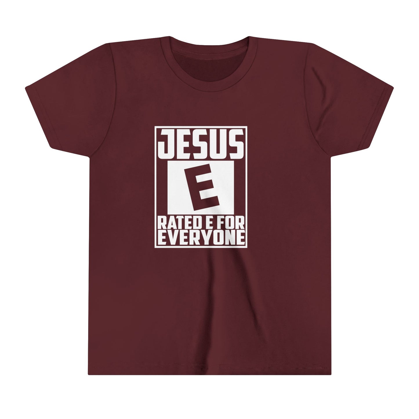 Jesus Rated E For Everyone Youth Christian T-shirt