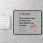 Divine Blocked Gaming Mouse Pad, Inspirational Desk Accessory, Gamer Gift, Scripture Decor, Unique Office Supplies - ClaimedbyGodDesigns