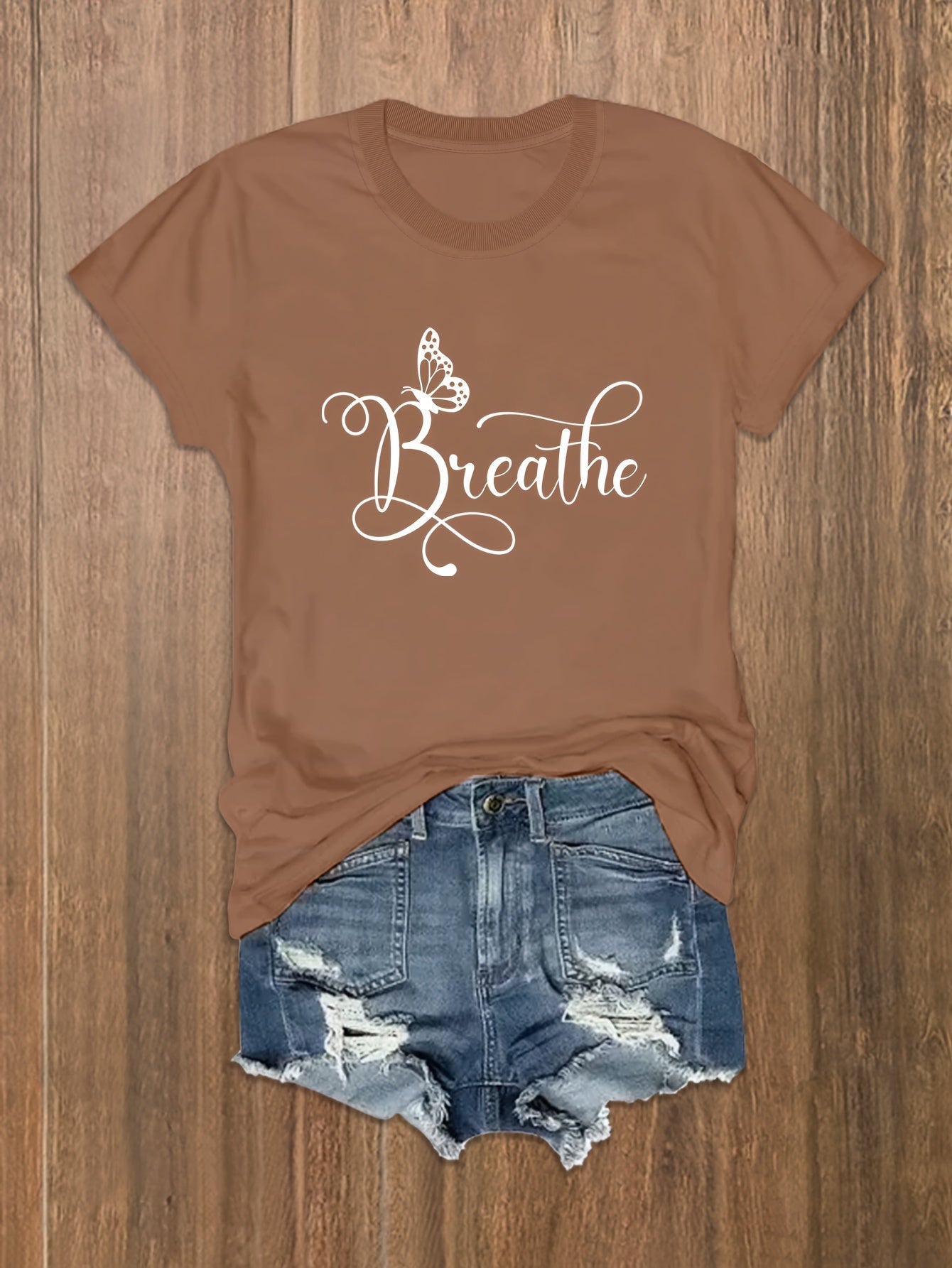 Breathe Plus Size Women's Christian T-shirt claimedbygoddesigns