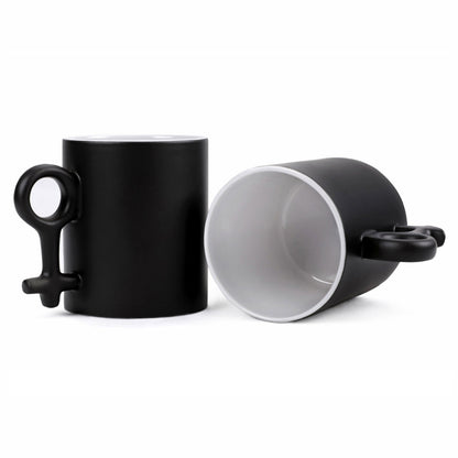 Christian Couple Color-Changing Mugs – “Christ + Us = Forever” & “Christ + You = Strength” Gift Set