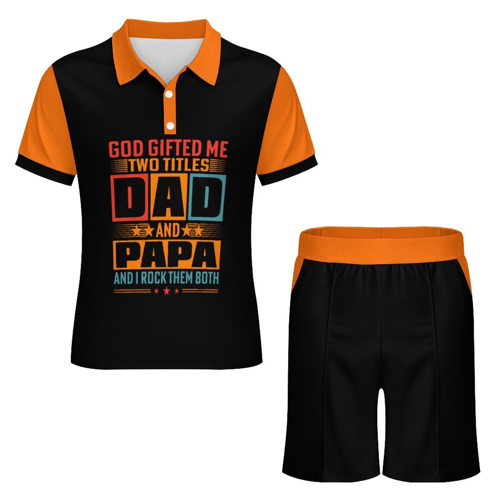 200gsm Short Sleeve Men's POLO Shirt Set A46TZ (All-Over Printing) SALE-Personal Design