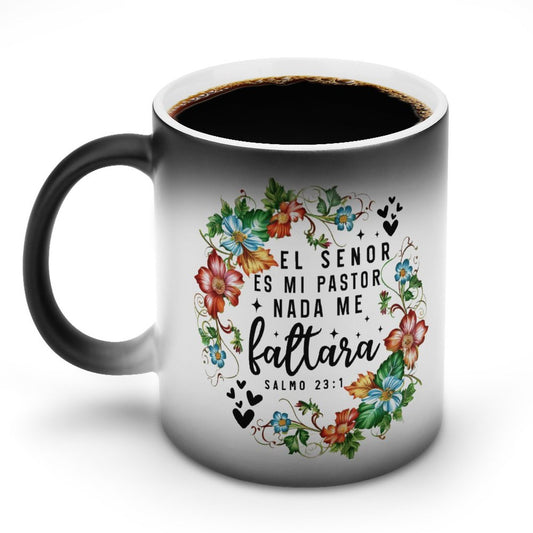 Salmo 23:1 El Senor Es Mi Pastor Nada Me Faltara Spanish Christian Color Changing Mug (Dual-sided)