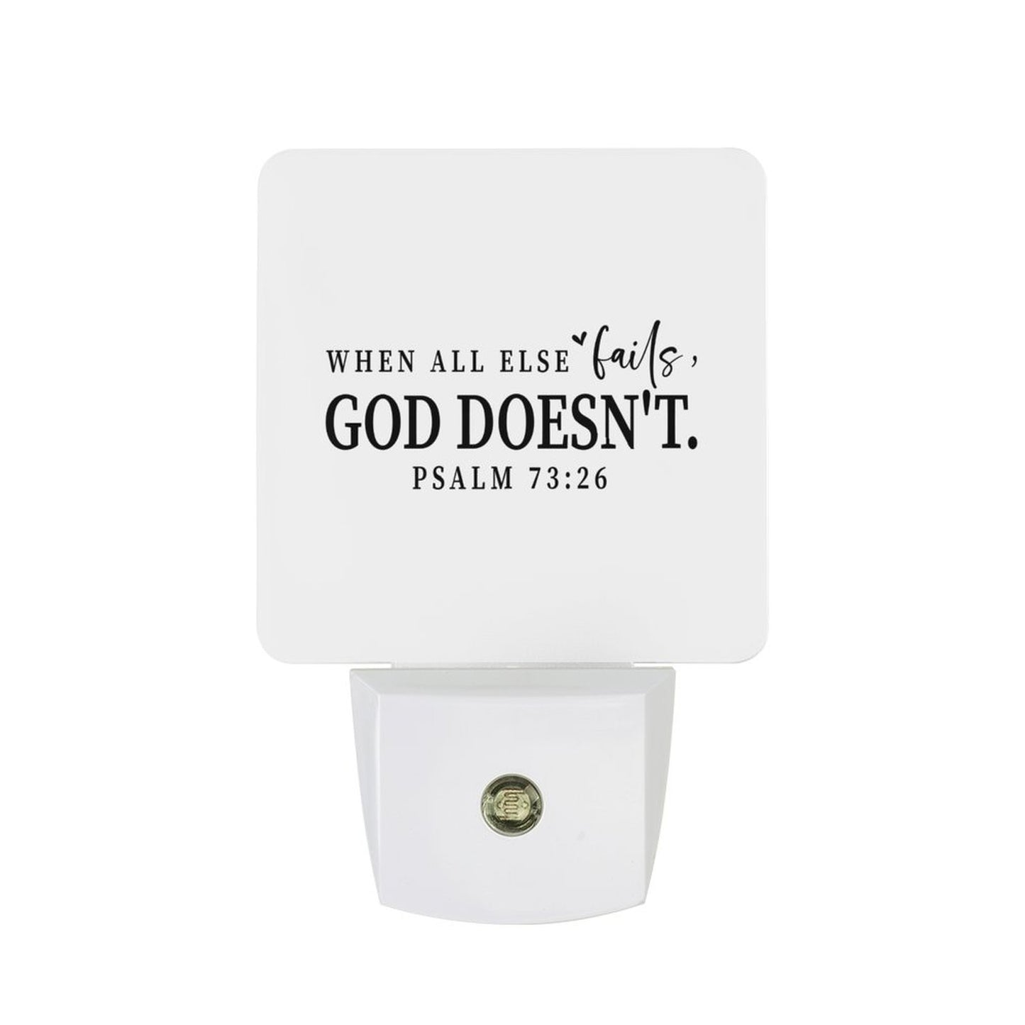 When All Else Fails Christian Night Light For Kids - ClaimedbyGodDesigns