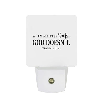 When All Else Fails Christian Night Light For Kids - ClaimedbyGodDesigns