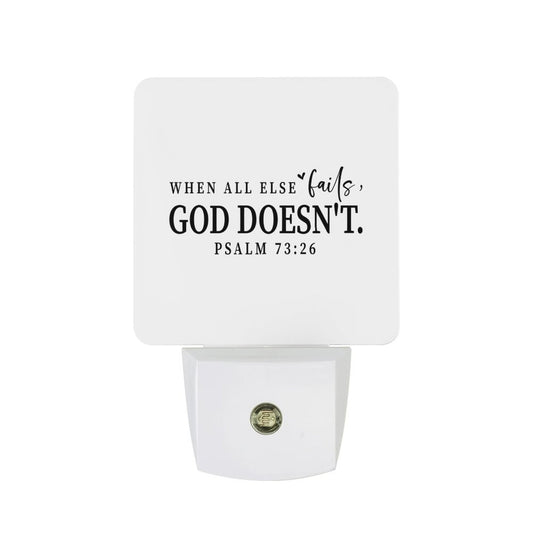 When All Else Fails Christian Night Light For Kids - ClaimedbyGodDesigns