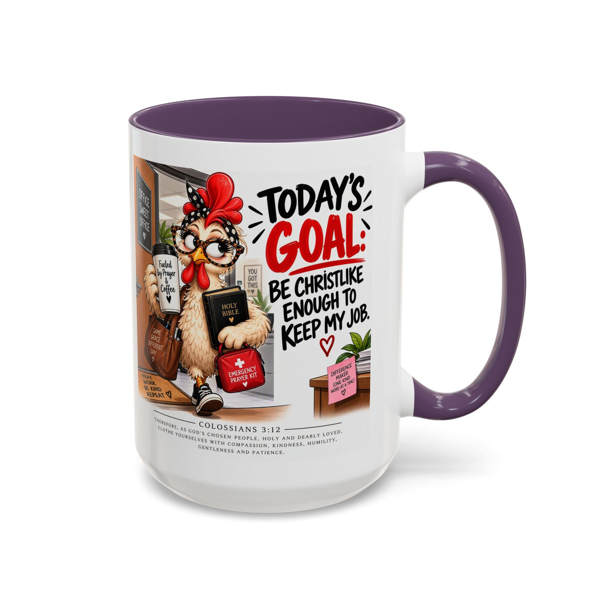Today's Goal Christian Coffee Mug – Be Christlike Inspirational Bible Verse Mug