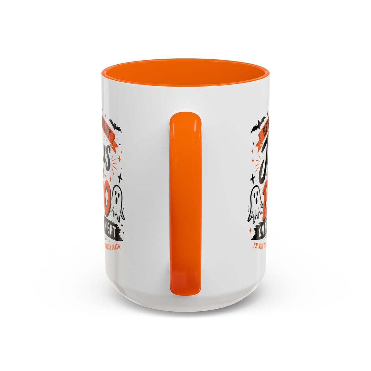 Christian Coffee Mug — "He's My Light, Jesus Is My Boo" Halloween Accent Mug