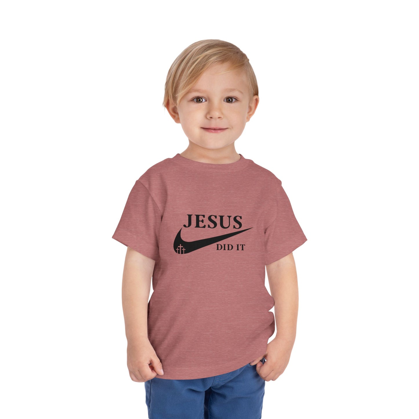 Jesus Did It (Nike reference) Christian Toddler T-Shirt