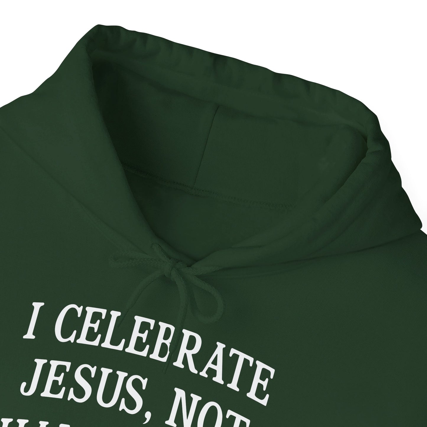 I Celebrate Jesus Not Halloween Halloween Unisex Christian Pullover Hooded Sweatshirt