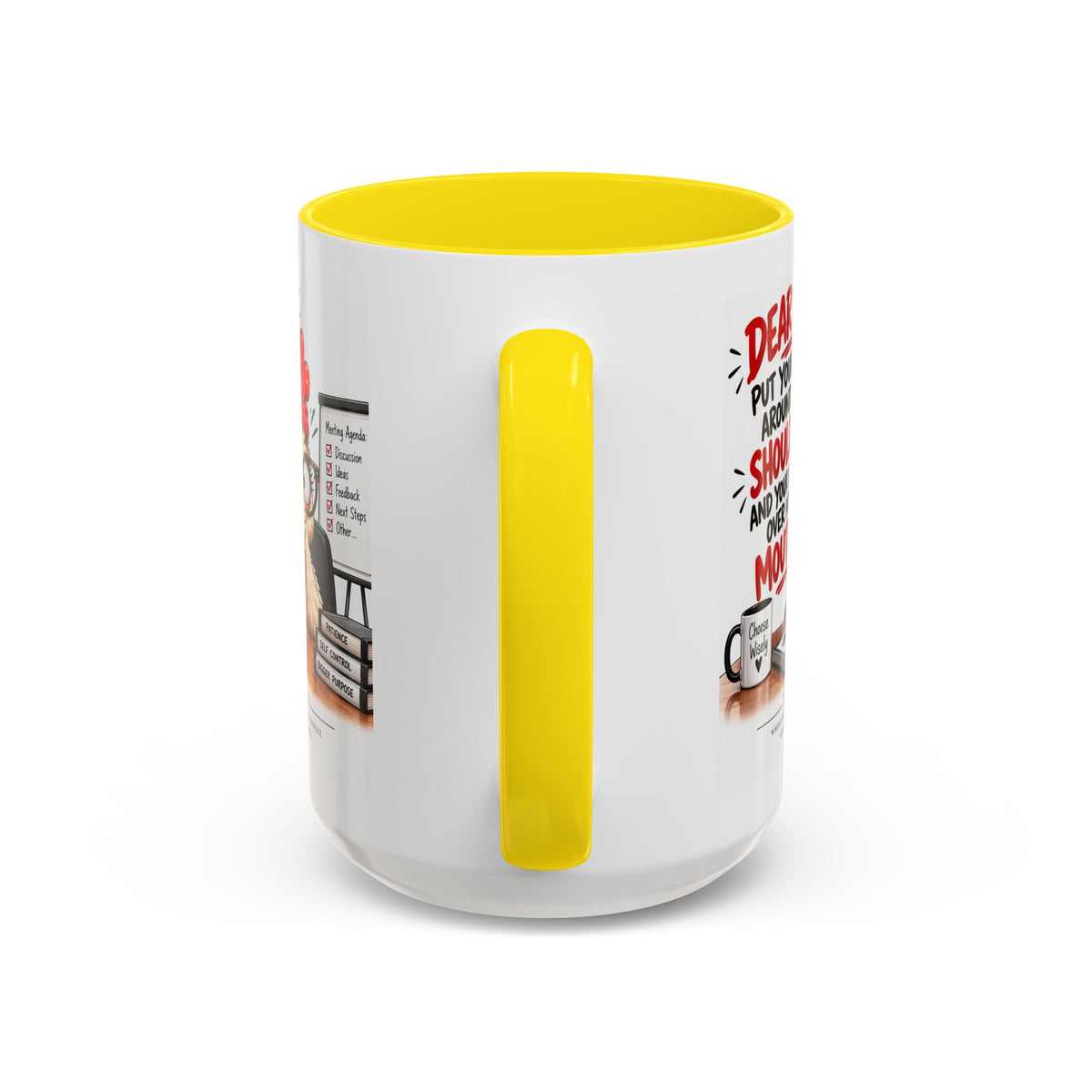 Christian Coffee Mug — "Dear Lord, Put Your Arm Around My Shoulder" Inspirational Ceramic Mug