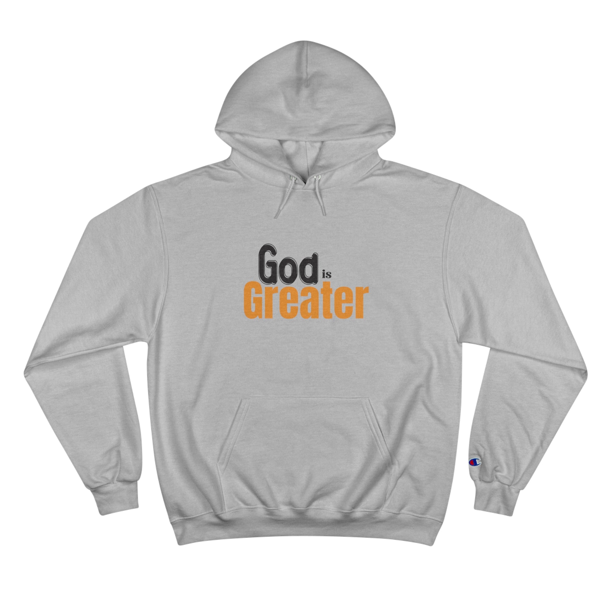 God Is Greater Christian Unisex Champion Hoodie Printify