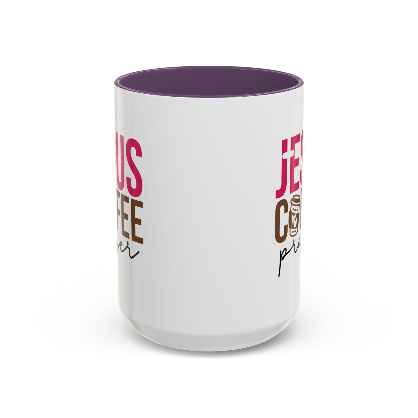 Faith-Inspired Coffee Prayer Accent Mug - Faith Inspired Gift for Coffee Lovers, Religious Drinkware, Inspirational Kitchen Decor