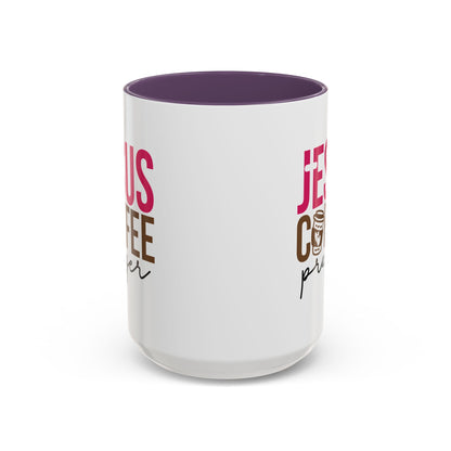 Faith-Inspired Coffee Prayer Accent Mug - Faith Inspired Gift for Coffee Lovers, Religious Drinkware, Inspirational Kitchen Decor