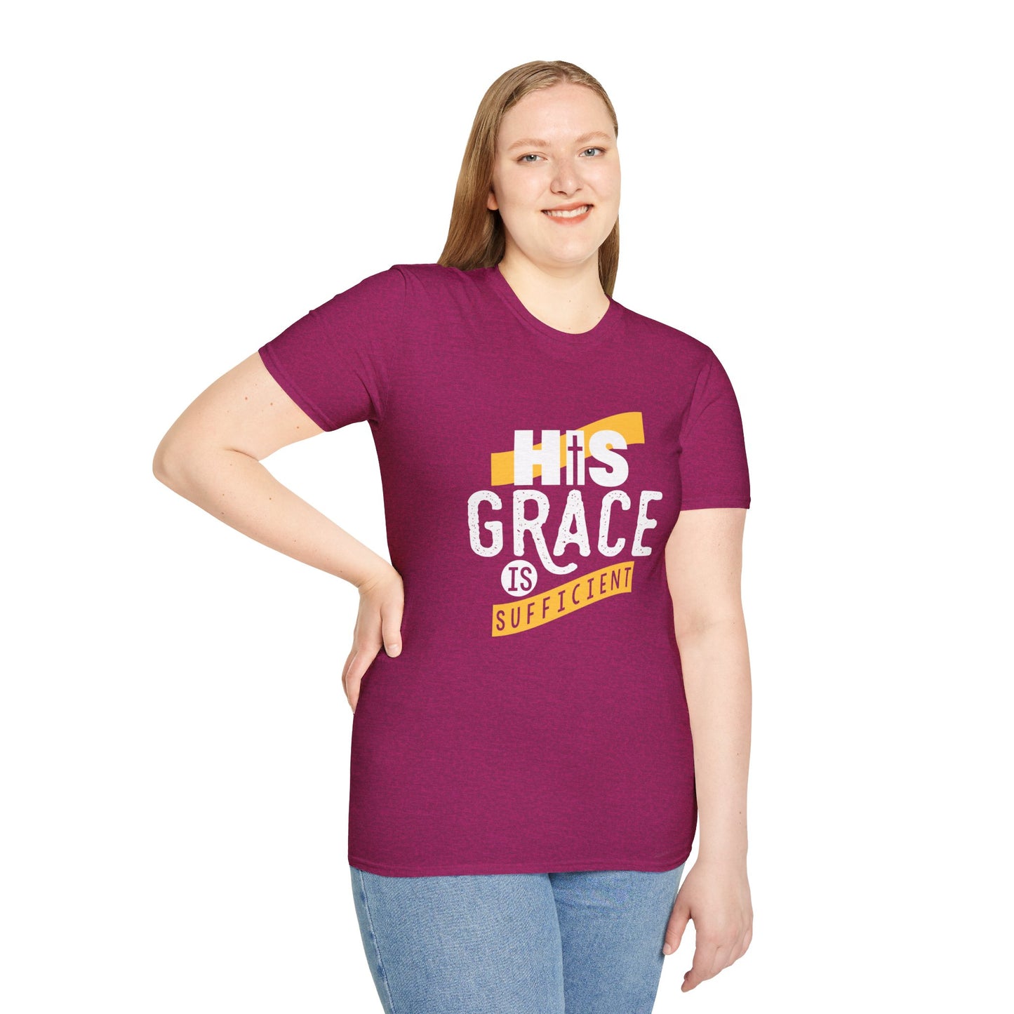 His Grace Is Sufficient  Unisex Christian T-shirt