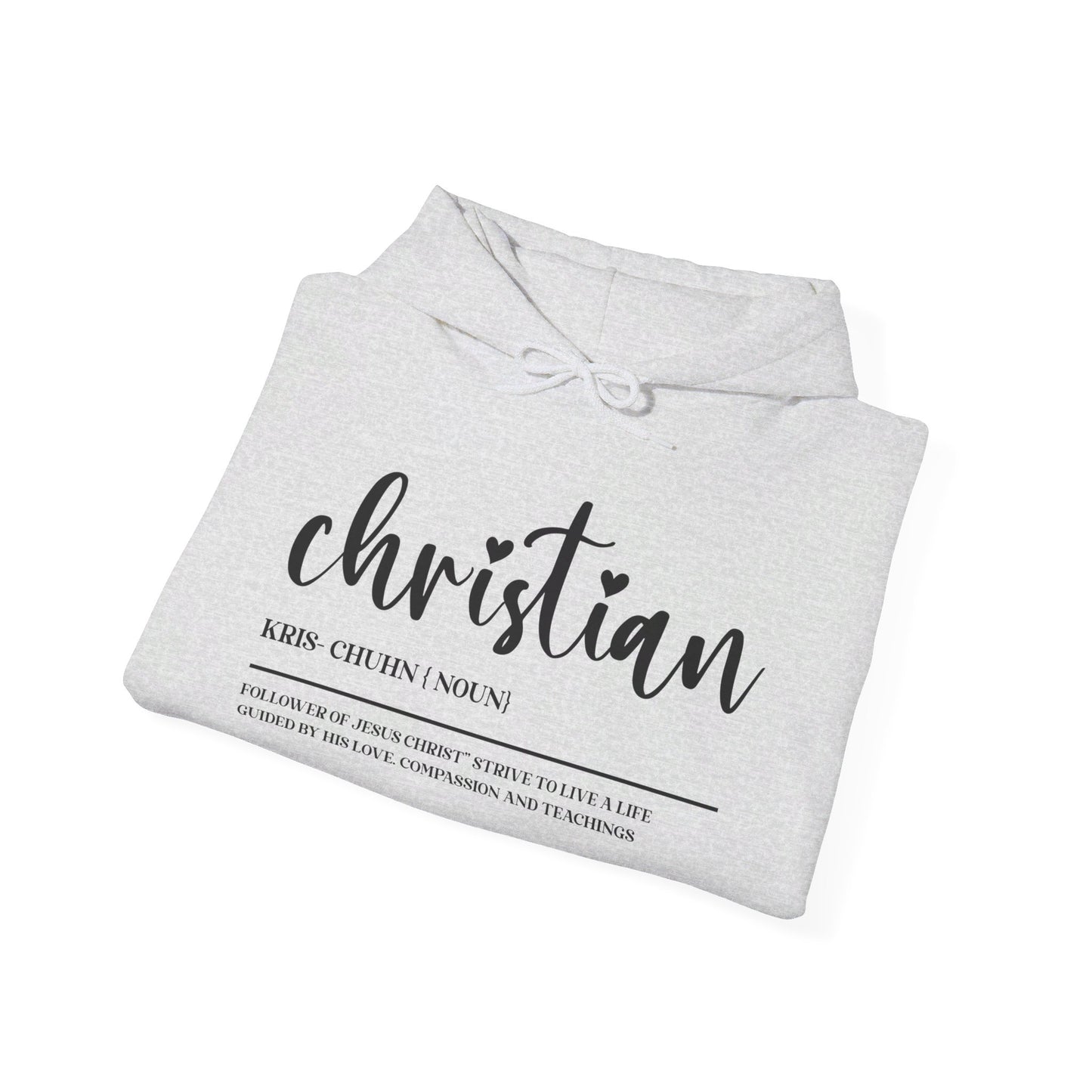 I Am A Christian Follower Of Christ  Unisex Christian Pullover Hooded Sweatshirt