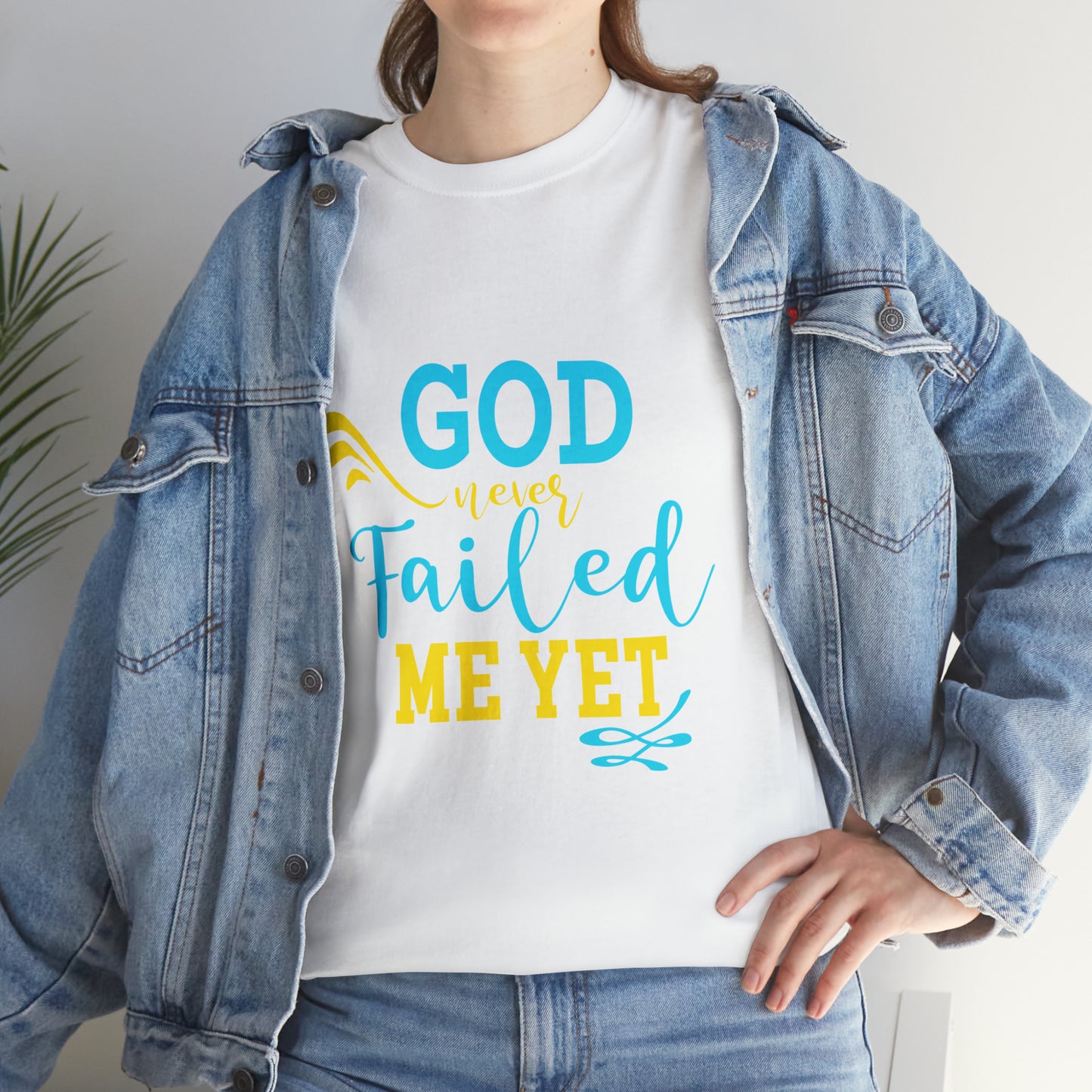 God Never Failed Me Yet Unisex Heavy Cotton Tee