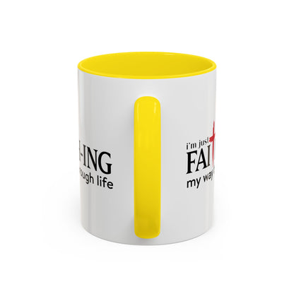 Faith-Inspired Coffee Accent Mug - Motivational Drinkware for Daily Inspiration