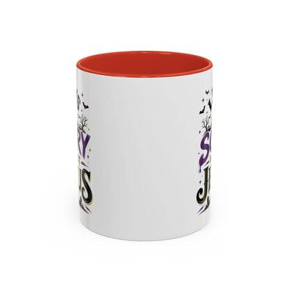 Coffee Mug — “Life Is Scary Without Jesus” Halloween Christian Accent Mug (11/15oz)