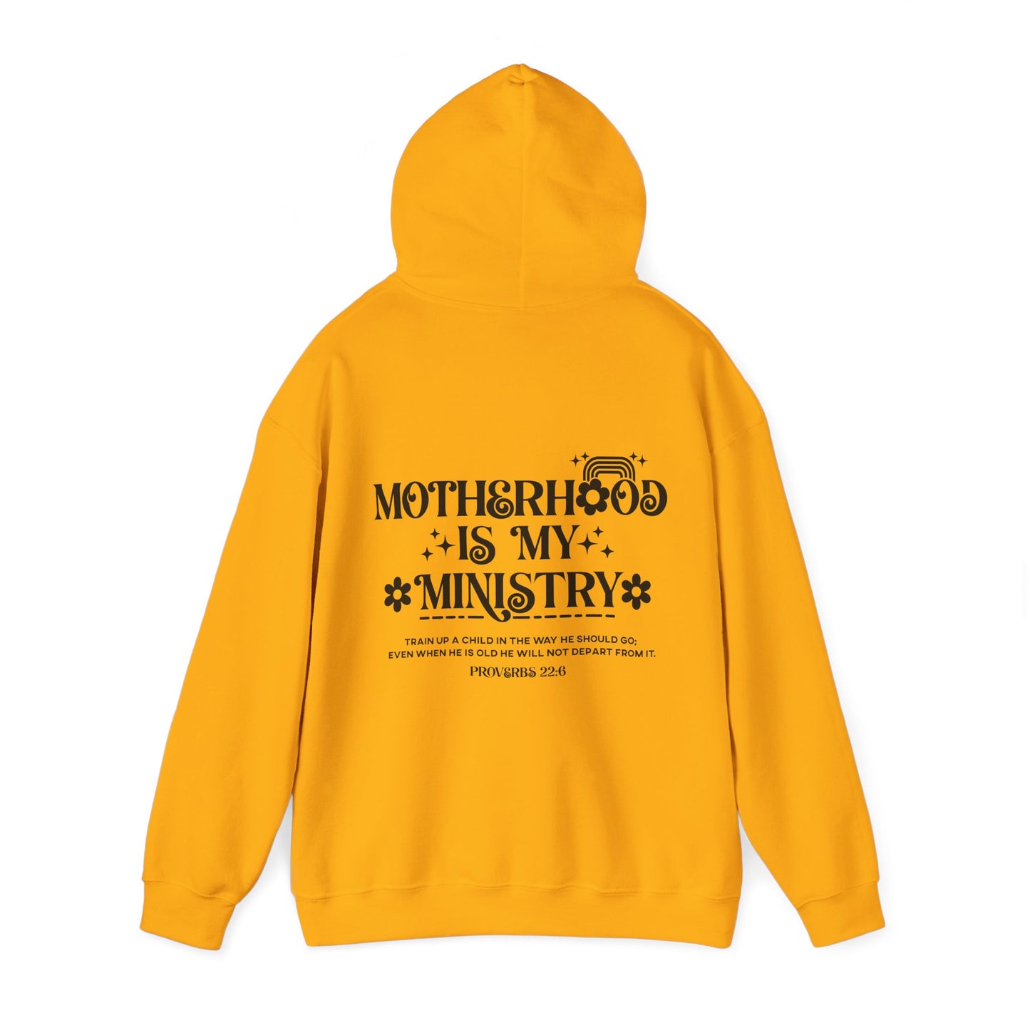 Proverbs 22:6 Motherhood Is My Ministry Women's Christian Hooded Pullover Sweatshirt