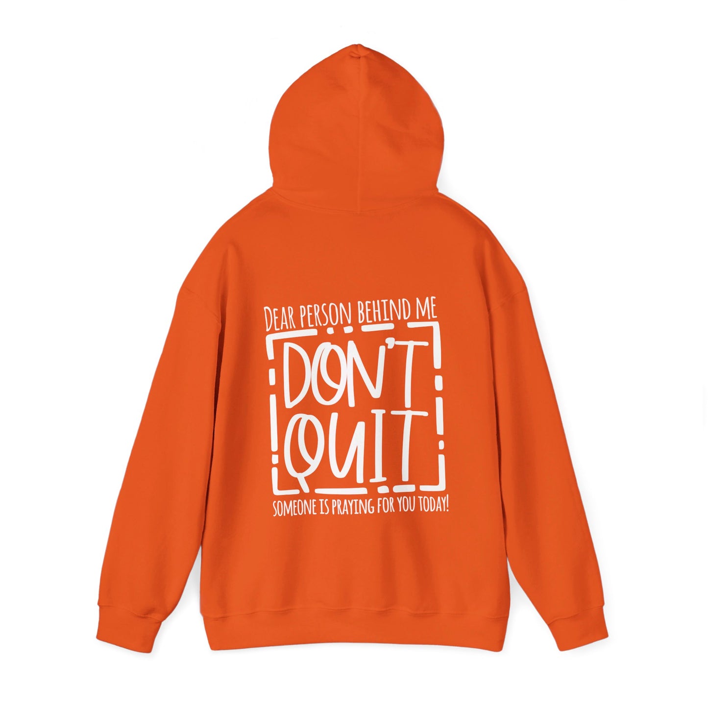 Pray For One Another Don't Quit Unisex Christian Pullover Hooded Sweatshirt