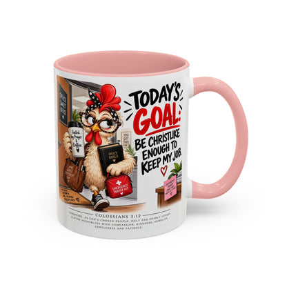Today's Goal Christian Coffee Mug – Be Christlike Inspirational Bible Verse Mug