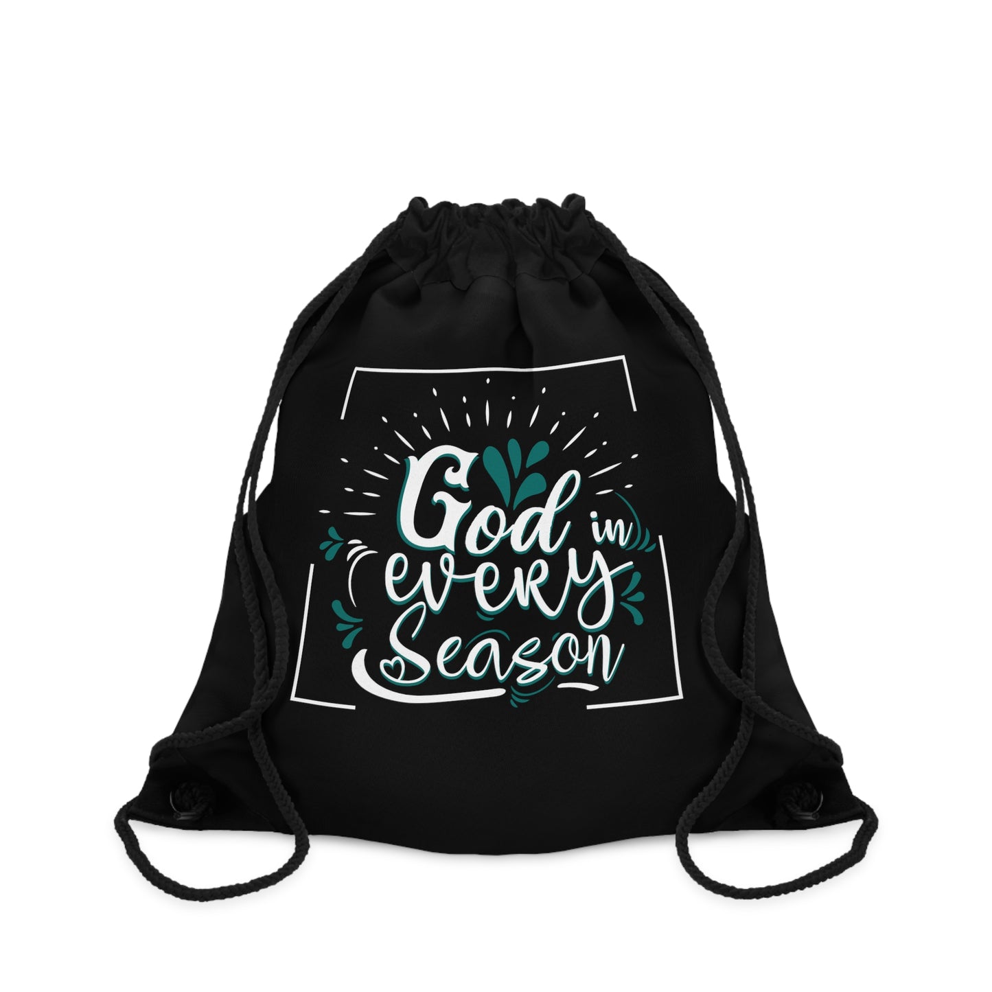 God In Every Season Drawstring Bag