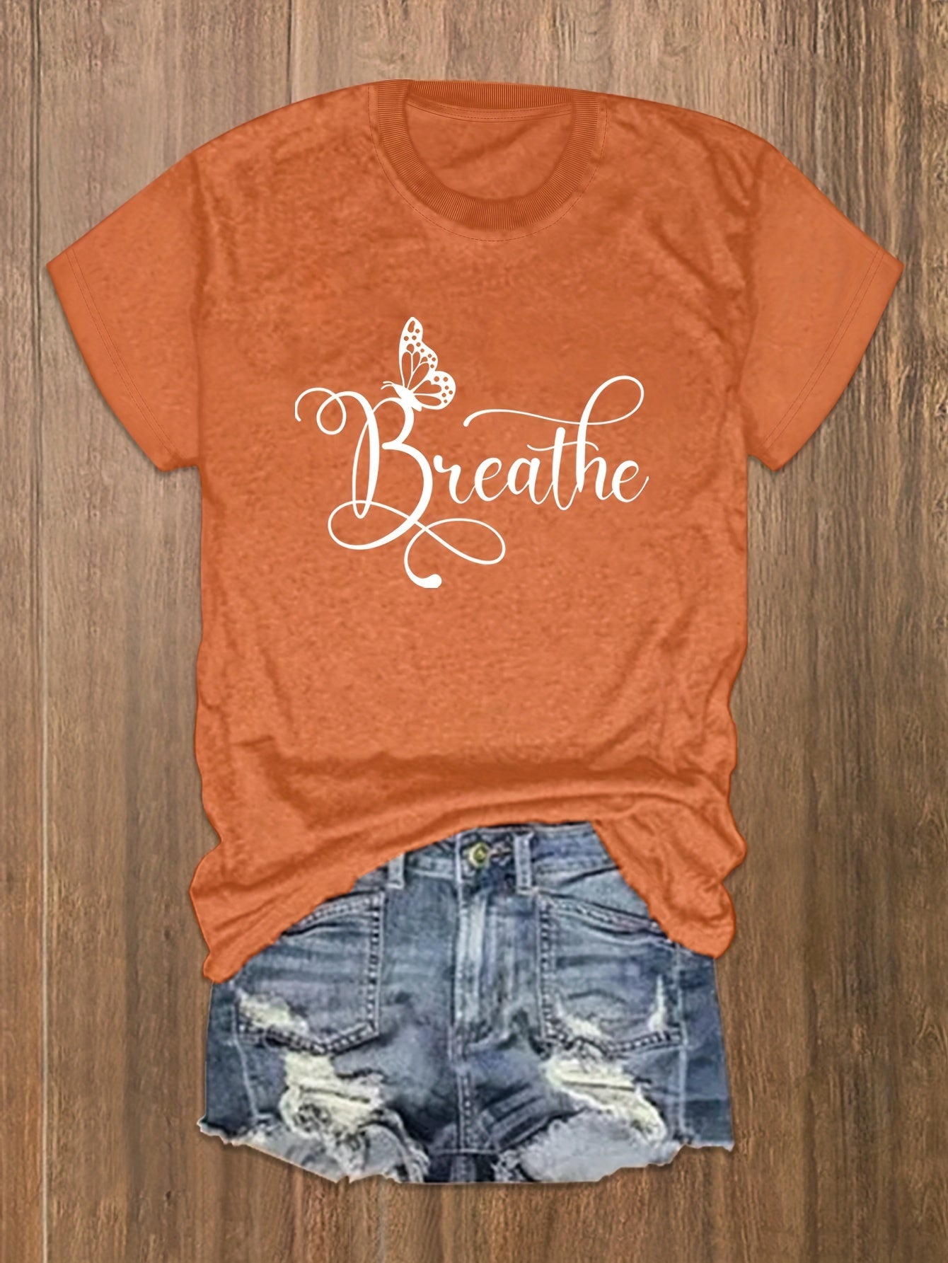 Breathe Plus Size Women's Christian T-shirt claimedbygoddesigns