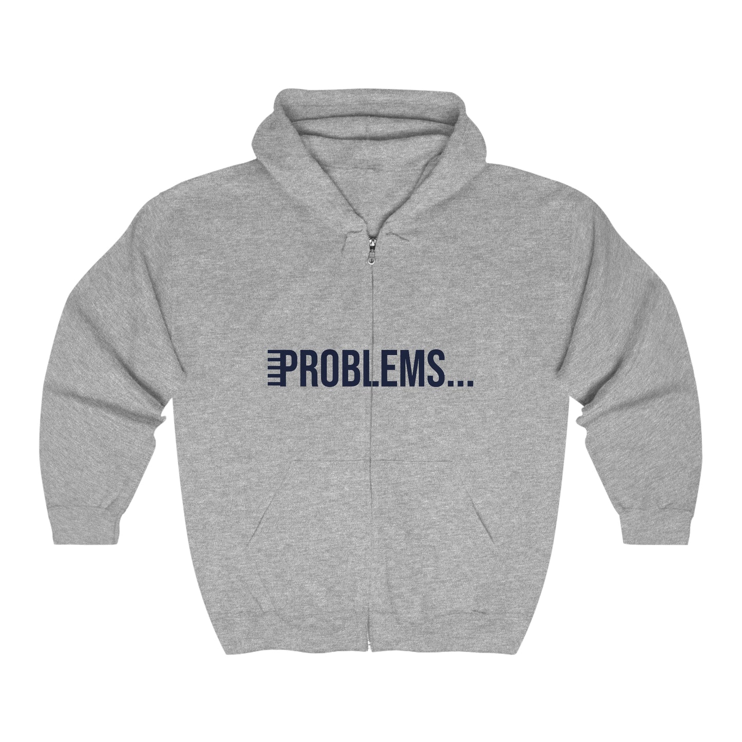 Problems Meet My God Unisex Heavy Blend Full Zip Hooded Sweatshirt