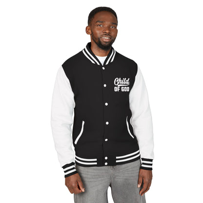 Unisex Heavyweight Christian Letterman Jacket - 'Child Of The Almighty' Statement Jacket