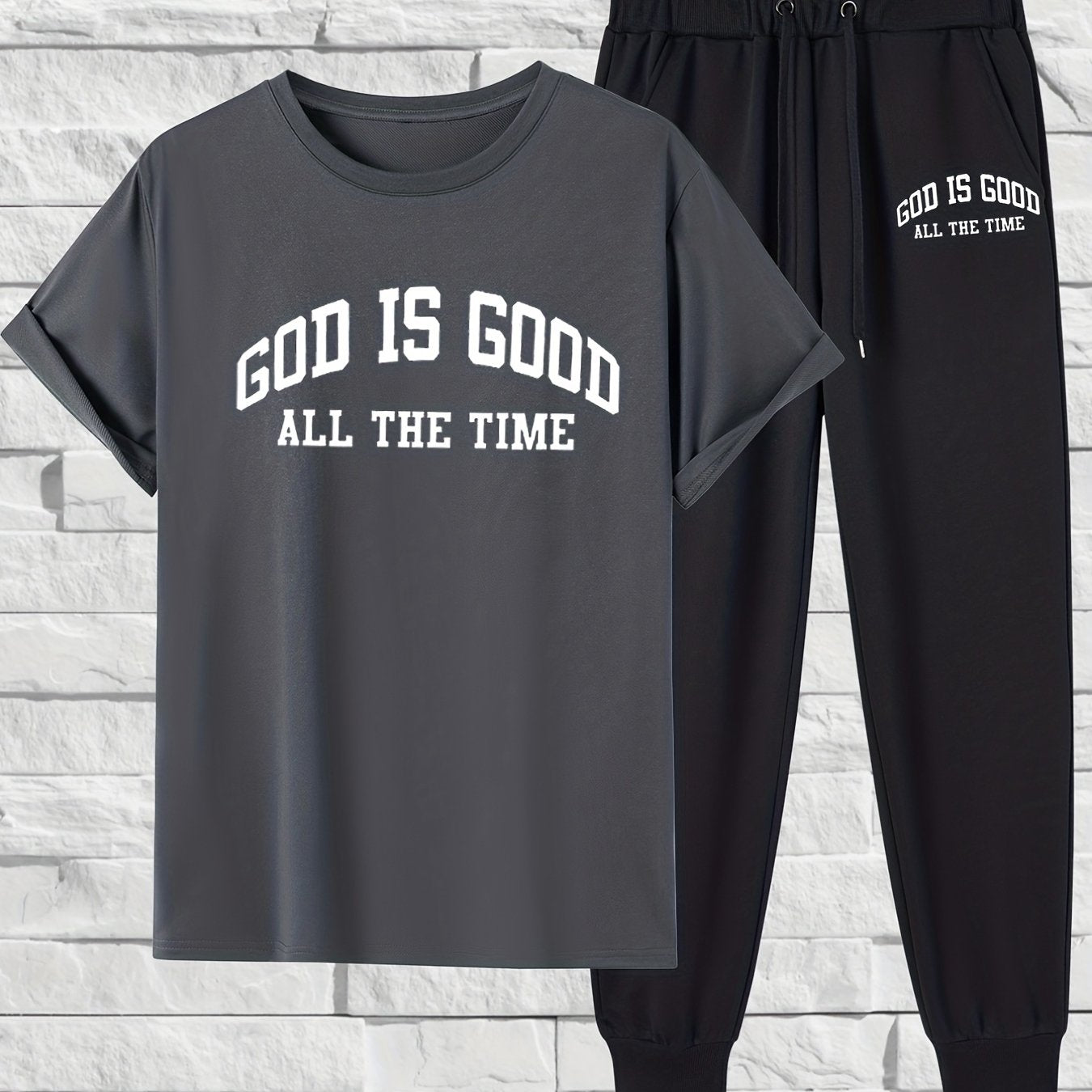 GOD IS GOOD Men's Christian Casual Outfit claimedbygoddesigns