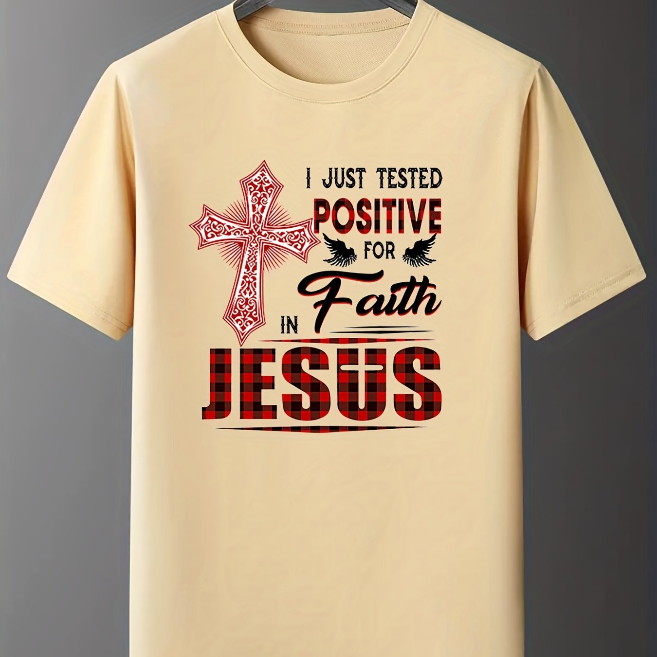 I Just Tested Positive For Faith In Jesus Women's Christian T-shirt claimedbygoddesigns