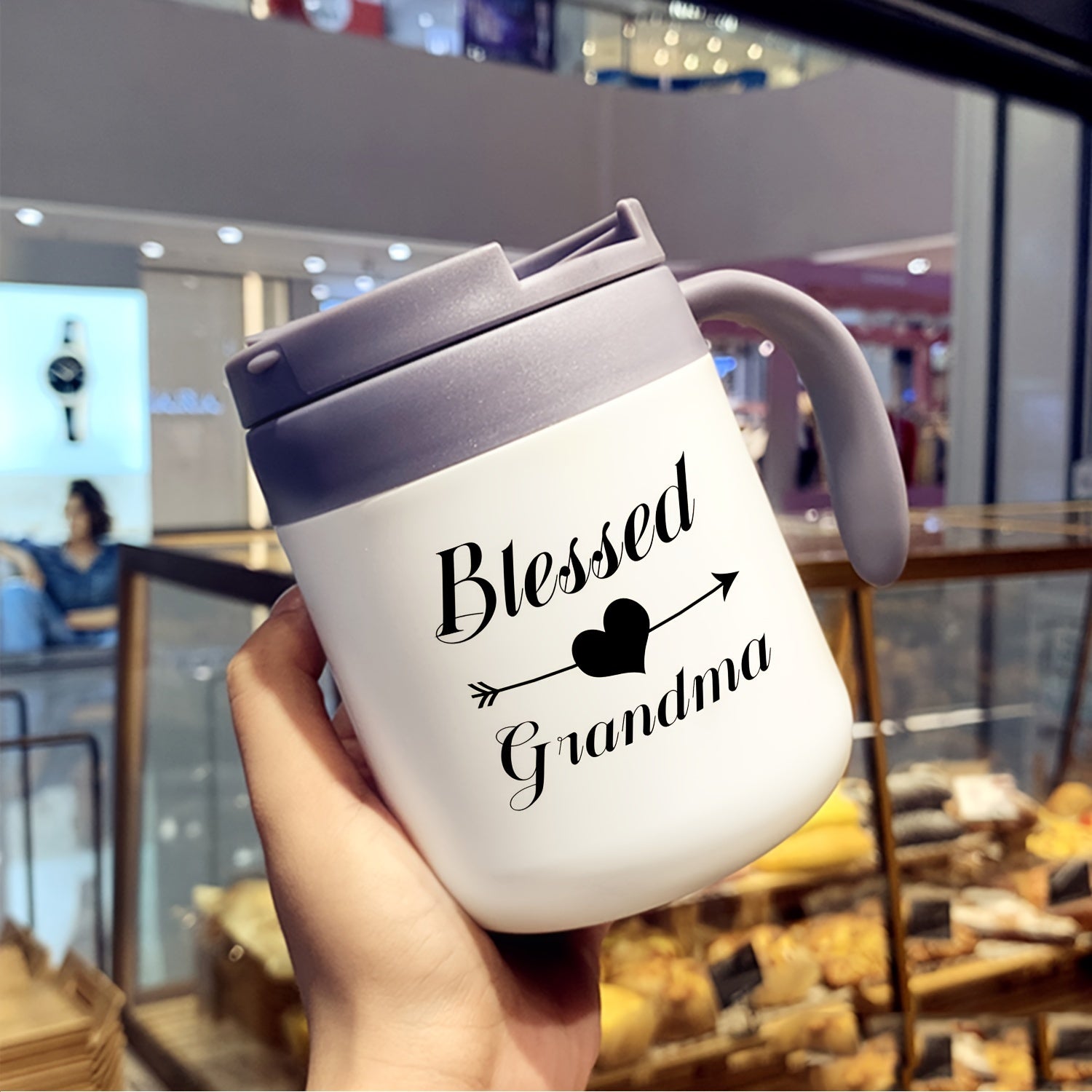 Blessed Grandma Christian Insulated Travel Mug 12 or 17 oz claimedbygoddesigns