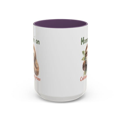 Sloth Mom Coffee Accent Mug - 'Mommin' on Caffeine and Grace' - Cute Gift for Christian Moms