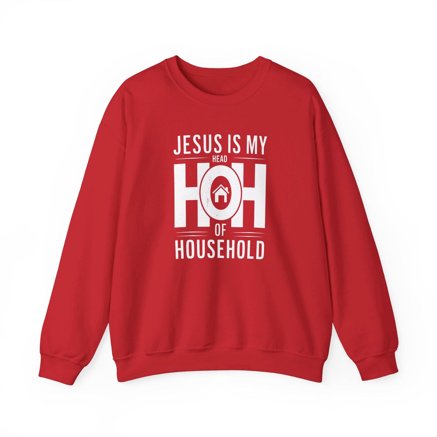 Jesus Is My Head Of Household HOH  Unisex Heavy Blend™ Crewneck Christian Sweatshirt