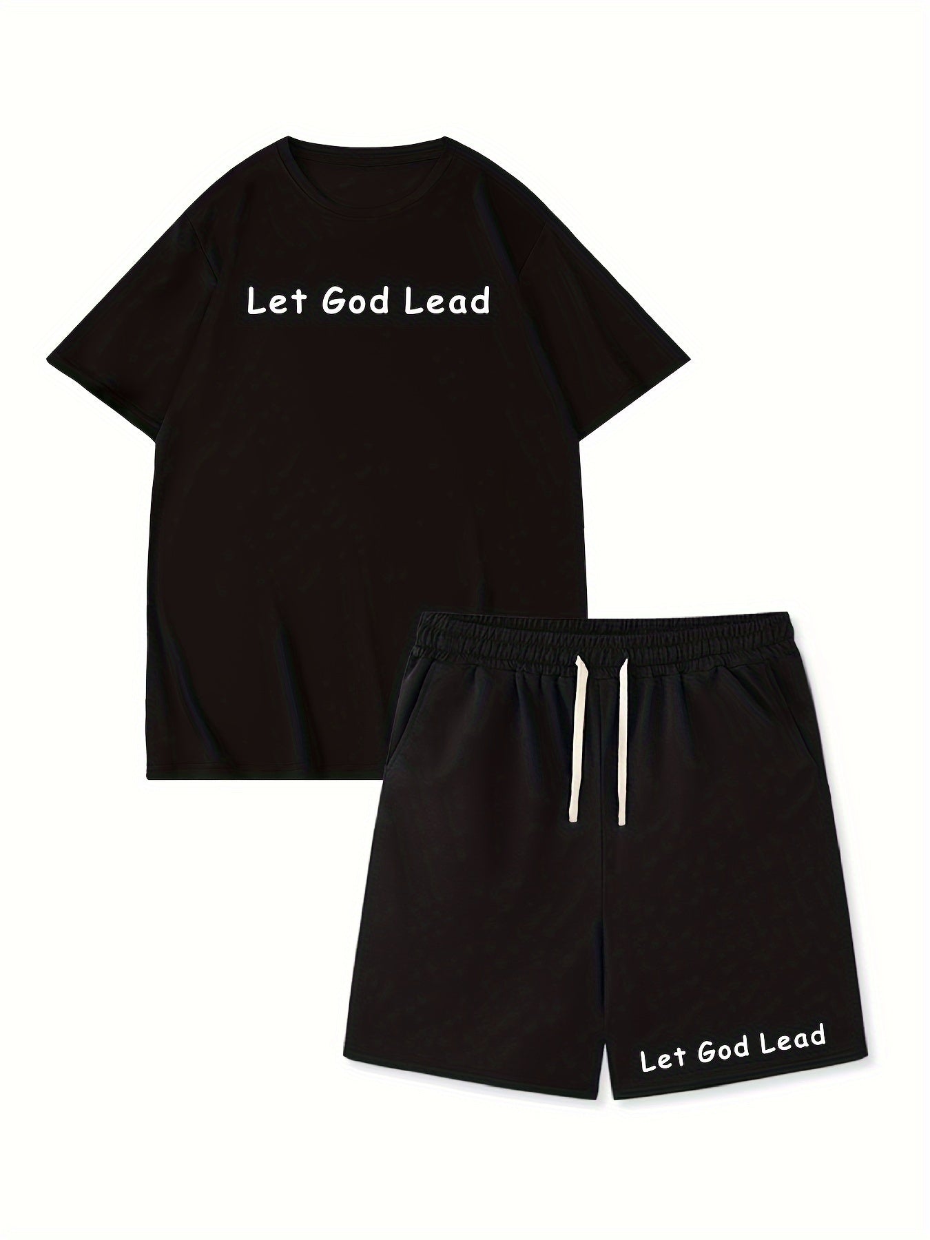 LET GOD LEAD Men's Christian Casual Outfit claimedbygoddesigns