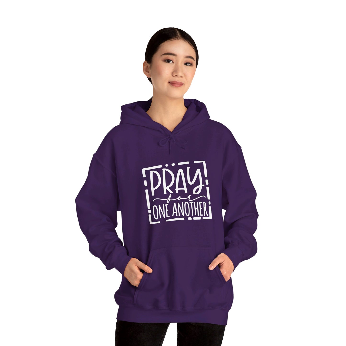 Pray For One Another Don't Quit Unisex Christian Pullover Hooded Sweatshirt