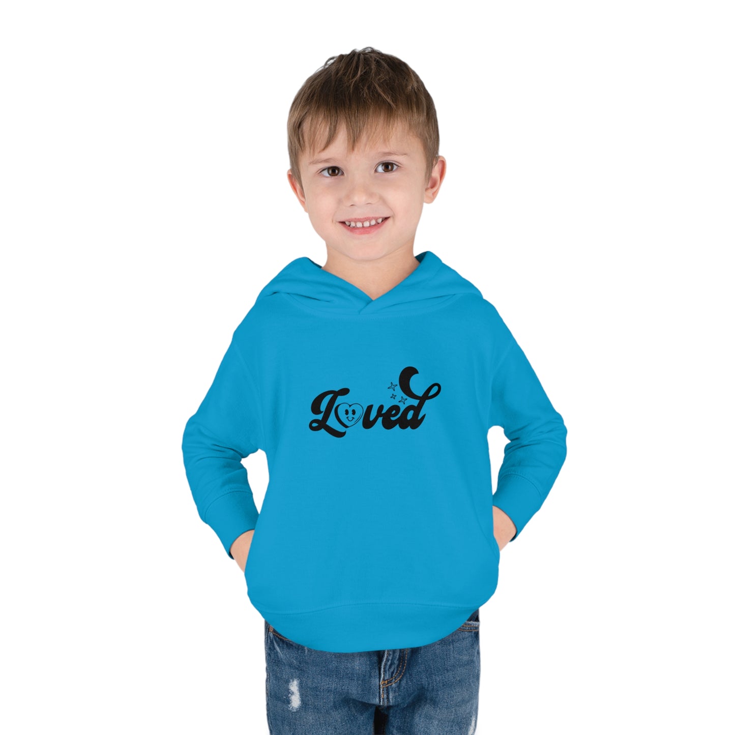 Romans 5:8 You Are Loved More Than You Will Ever Know Christian Toddler Pullover Fleece Hooded Sweatshirt