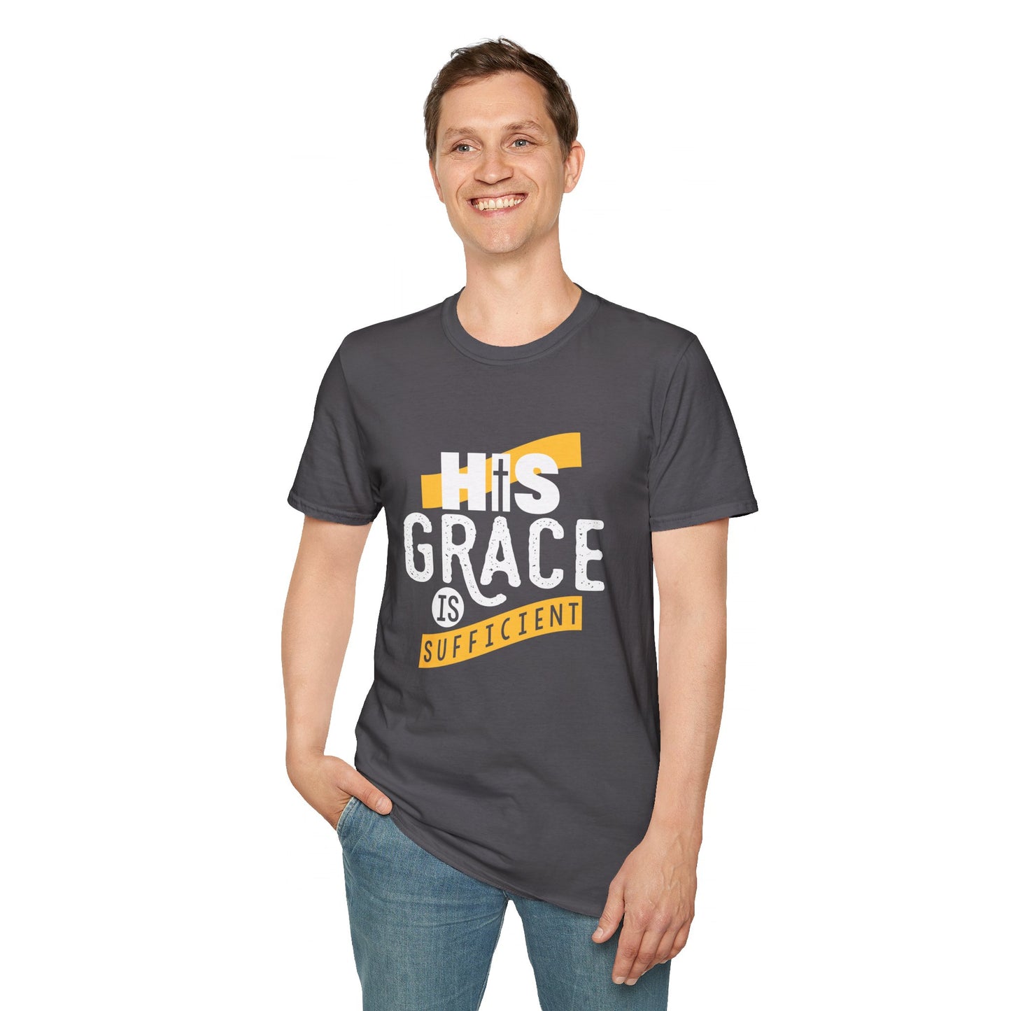 His Grace Is Sufficient  Unisex Christian T-shirt